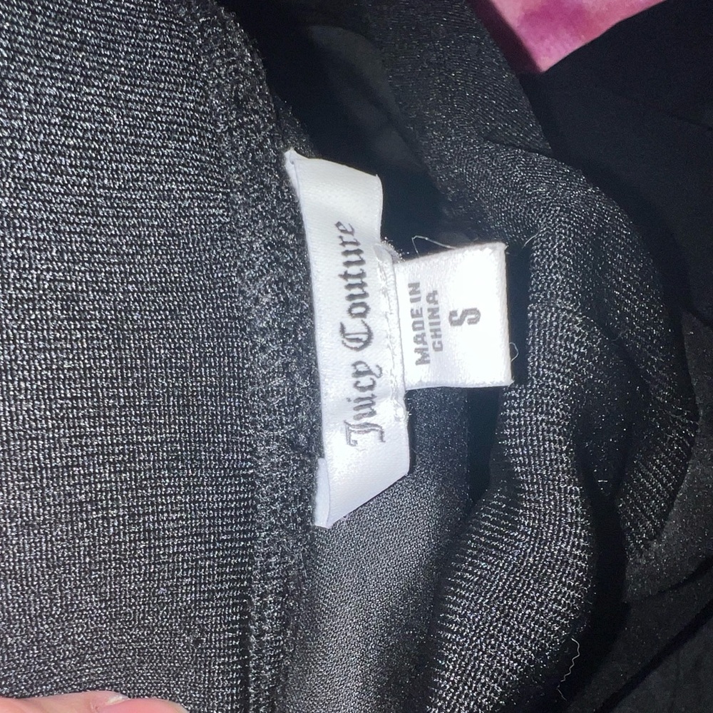 Black juicy couture big bling velour tracksuit set - Picture 2 of 5